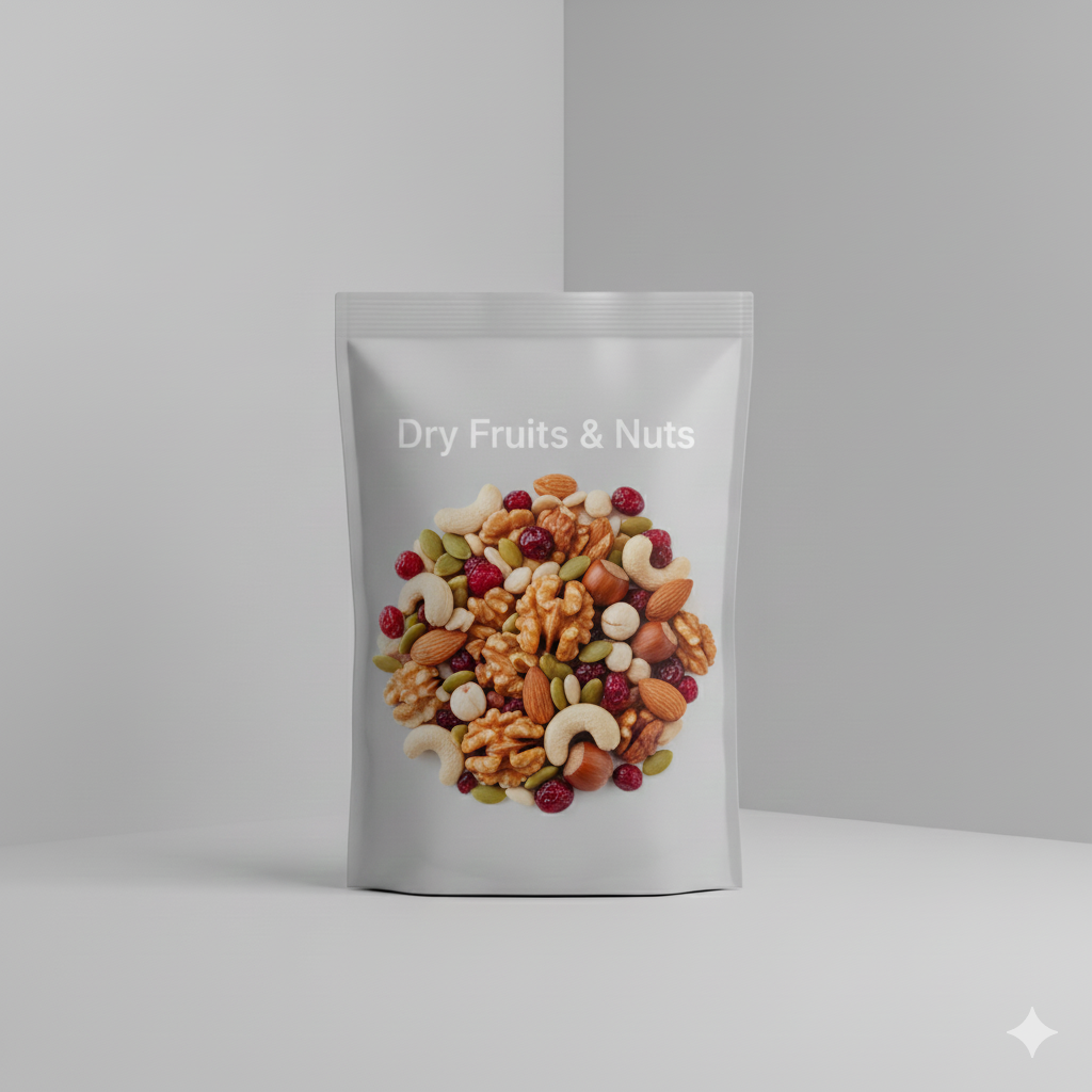 New Premium Dry Fruits & Nuts - 3 Side Seal (51 Mic)