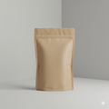 Stand Up Pouch- Brown Craft Paper Pouch Window - (125 Mic)